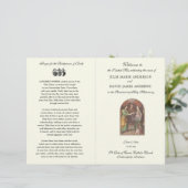 Elegant katholieke Weddenschappen Mass Programme (Staand voorkant)