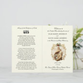 Elegant katholieke Weddenschappen Mass Programme (Staand voorkant)