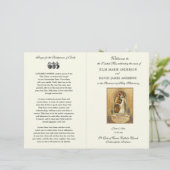 Elegant katholieke Weddenschappen Mass Programme (Staand voorkant)