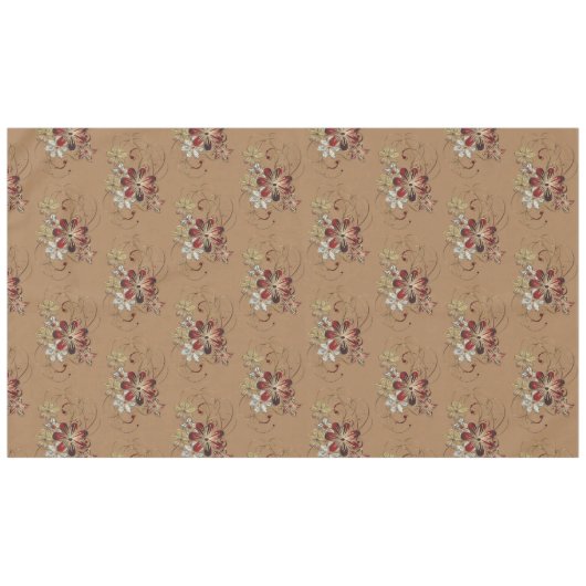 Elegant katoen Tablecloth Red/Silver/Gold Tafelkleed (Voorkant (Horizontaal))