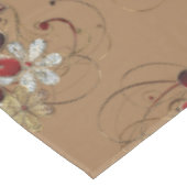 Elegant katoen Tablecloth Red/Silver/Gold Tafelkleed (Gekanteld)