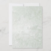 Elegant Katoen Wit Vrede Lelie Bruiloft Kaart (Achterkant)