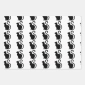 Elegant kattenverpakkingspapier inpakpapier vel (Voorkant)