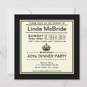 Elegant Keep Calm Birthday Kaart (Voorkant)