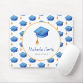 Elegant Keepomwille Blue High School Afstuderen Muismat (Met muis)