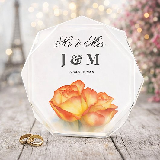 Elegant Keepsake Newlyweds Gift Bride Groom Fotoblokken