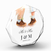 Elegant Keepsake Newlyweds Gift Bride Groom Fotoblokken (Links)