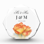 Elegant Keepsake Newlyweds Gift Bride Groom Fotoblokken (Voorkant)