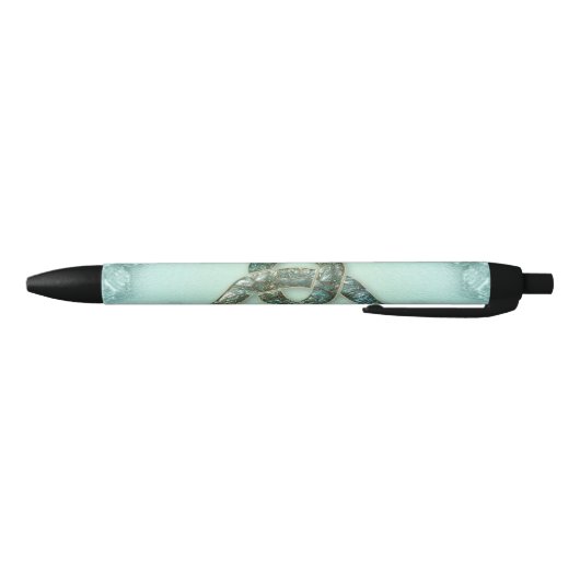 Elegant keltic knot zwarte inkt pen (Bodem)