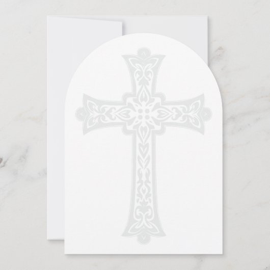 Elegant Keltisch Kruis Religieuze Confirmatie Kaart (Achterkant)