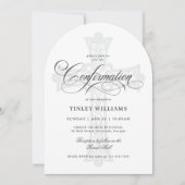 Elegant Keltisch Kruis Religieuze Confirmatie Kaart (Voorkant)