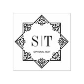Elegant Keltisch monogram Rubberstempel (Afrduk)