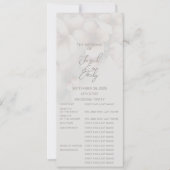 Elegant Kersenbloesem Huwelijksprogramma | Volledi Kaart (Voorkant)