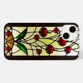 Elegant kersenpaneel van glas in lood Case-Mate iPhone case (Achterkant (horizontaal))