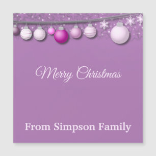 Elegant, kerst Baubles, speciaal gepersonaliseerd