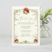 Elegant kerst begrafenis gedenkteken dank u bedankkaart (Staand voorkant)