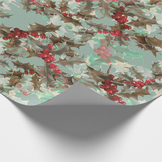 Elegant kerst cadeaupapier (Hoek)