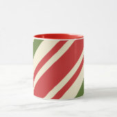 Elegant Kerst Candy Cane Mok (Midden)
