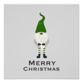 Elegant Kerst Elf Wall Art Poster