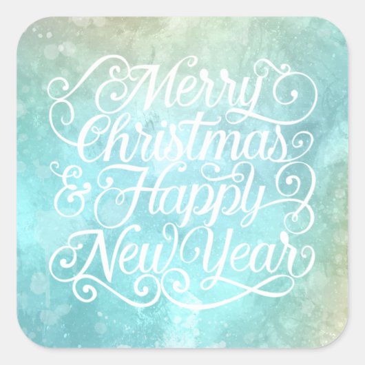 Elegant Kerst en Nieuwjaar | Sticker Seal (Voorkant)