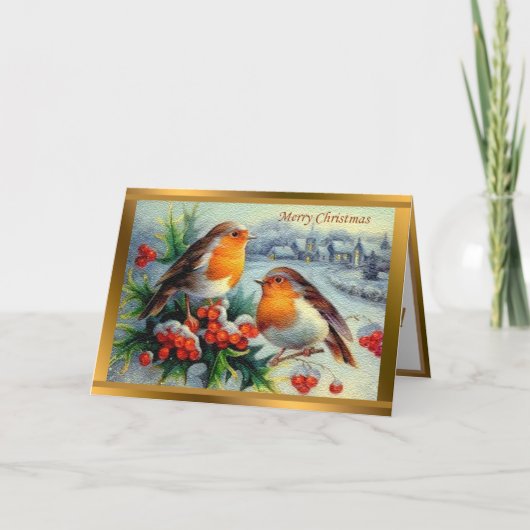  Elegant kerst Feestdagen Kaart (Voorkant)