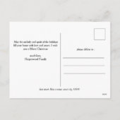 Elegant Kerst feestdagen Script Family 3 Foto (Achterkant)