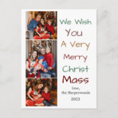 Elegant Kerst feestdagen Script Family 3 Foto (Voorkant)