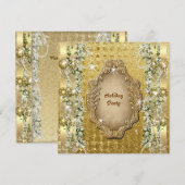 Elegant Kerst "feestelijke party" goud aangepast Kaart (Voorkant / Achterkant)