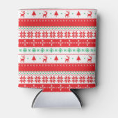 Elegant kerst gebreid patroon | KOELBOX Blikjeskoeler (Voorkant)