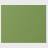 Elegant Kerst Groen Effen Cadeaupapier (Vlak)