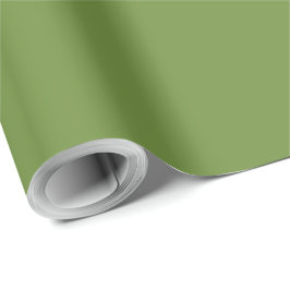 Elegant Kerst Groen Effen Cadeaupapier