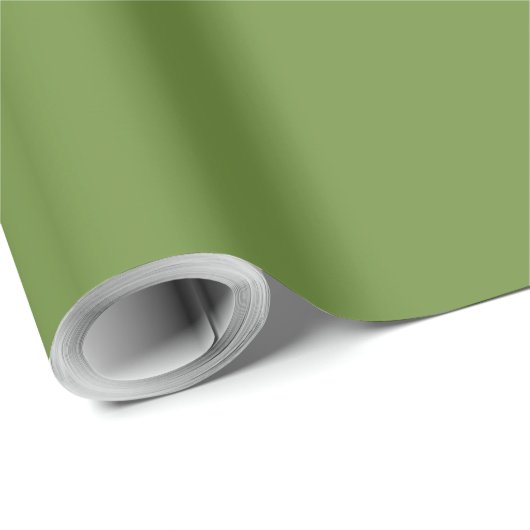 Elegant Kerst Groen Effen Cadeaupapier (Rol Hoek)