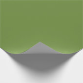 Elegant Kerst Groen Effen Cadeaupapier (Hoek)