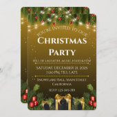 Elegant kerst kaart (Voorkant / Achterkant)