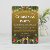 Elegant kerst kaart (Staand voorkant)