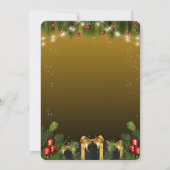 Elegant kerst kaart (Achterkant)