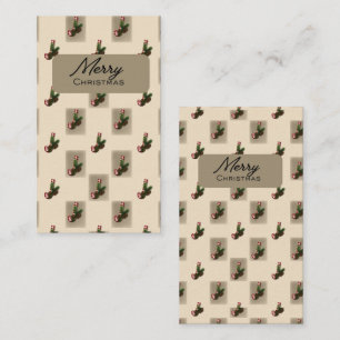 Elegant Kerst Kerststok Initialen J Inpakpapier Notitiekaartje