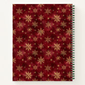 Elegant Kerst Keuken Notitieboek voor Recepten (Achterkant)