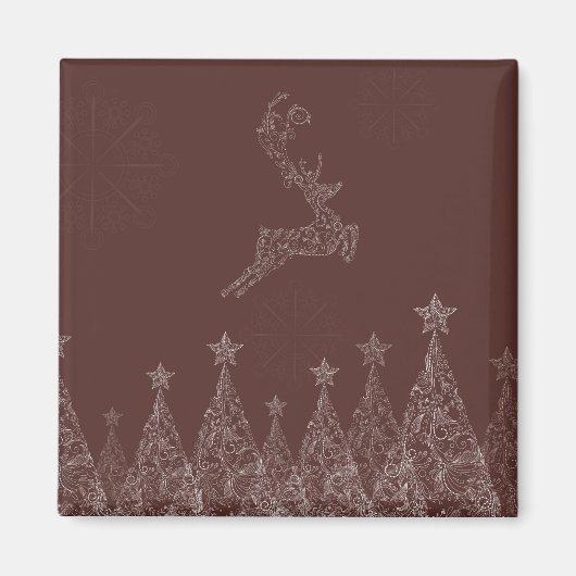 Elegant kerst magneet (Voorkant)