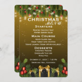 Elegant kerst menu (Voorkant / Achterkant)