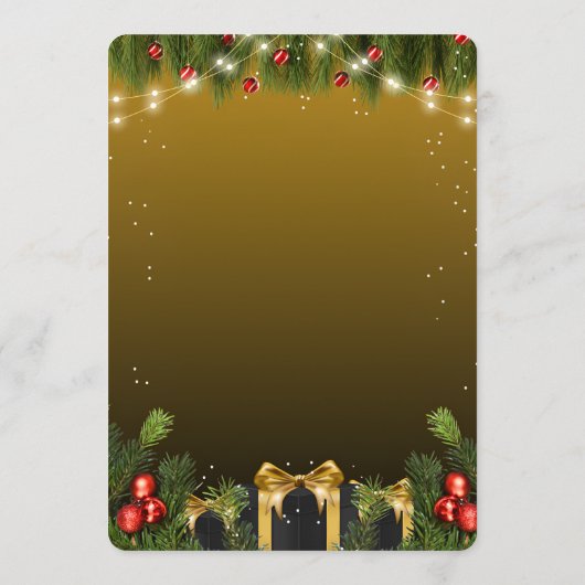 Elegant kerst menu (Achterkant)