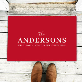 Elegant kerst | Modern stijlvolle, heldere rode na Deurmat