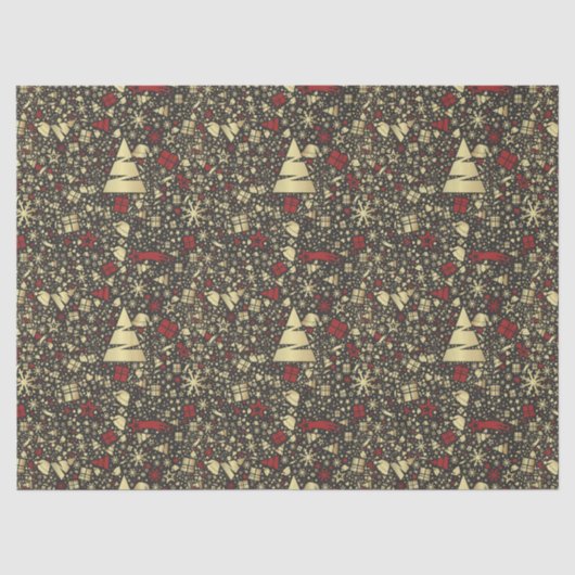 Elegant kerst ontwerp tissuepapier (Voorkant)