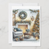 Elegant Kerst Open Huis   Kaart (Achterkant)