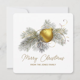 Elegant Kerst Ornament Aangepaste Vakantie Kaart