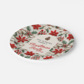 Elegant Kerst Party gepersonaliseerde papieren Bor Bordje (Gekanteld)