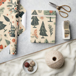  Elegant Kerst Patroon Inpakpapier