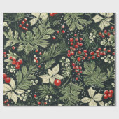  Elegant Kerst Patroon Inpakpapier (Vlak)