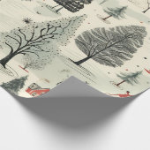  Elegant Kerst Patroon Inpakpapier (Hoek)