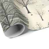 Elegant Kerst Patroon Inpakpapier (Rol Hoek)